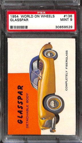 1954 World on Wheels #136 GLASSPAR PSA 9 Mint 30859529
