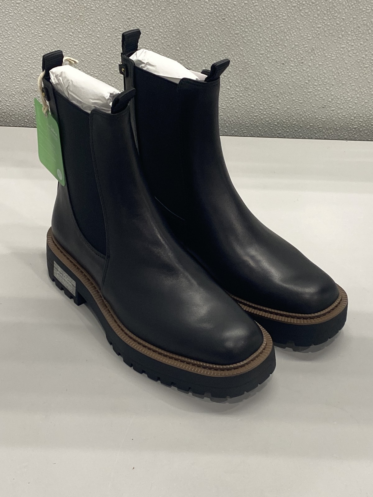 Sam Edelman Laguna Chelsea Boot Leather Women's Size 8.5 - Black