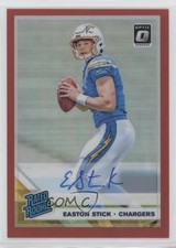 2019 Panini Donruss Optic Rated Rookie Red Prizm 26/50 Easton Stick Auto 2h5
