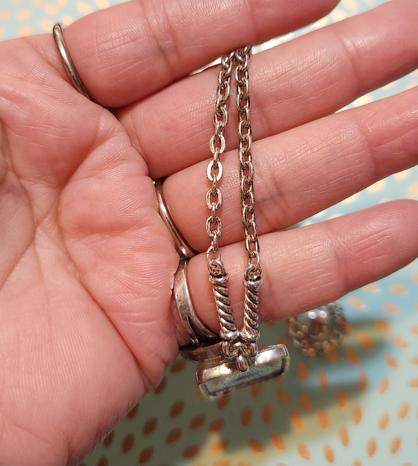 Napier Silver Tone Patterned Rectangular Stationa… - image 12