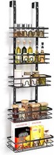 Over the Door Pantry Organizer 5 Tier Metal Hanging Storage Spice Rack Kitchen
