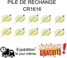 Lot Piles de rechange CR1616 (Pokémon Rouge, Bleu, Jaune, Game Boy sauvegarde)