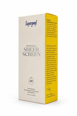 SUPERGOOP! Mineral Sheer Screen SPF30 / 100% Mineral Broad Sunscreen