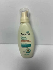 Aveeno Calm Restore Redness Relief Foaming Cleanser 6 Fl Oz Fragrance Free- New