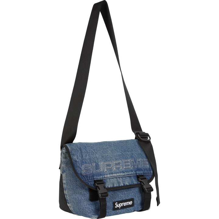 Supreme Denim Messenger Bag Black White Indigo Camo 4colors FW25