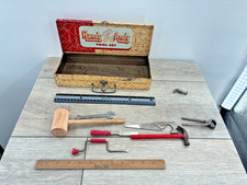 Vintage Handy Andy Tool Set by Skil Craft Childrens Youth Hand Tools Box Hammer