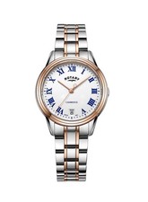 Image of New Ladies Rotary Rose plated & steel  date Quartz Watch LB05260/01 *no Box
