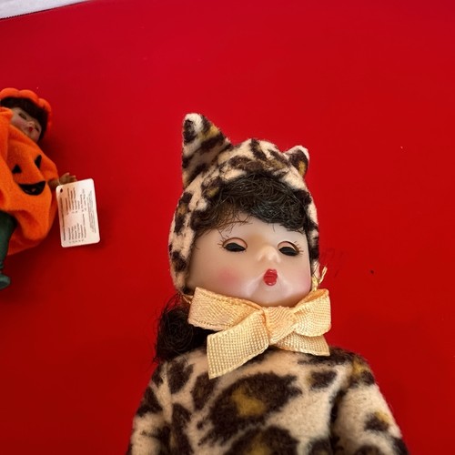 2003 McDonalds Madame Alexander Halloween Pumpkin and Leopard Costume Dolls 5” - Picture 8 of 11