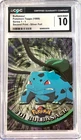Bulbasaur #01 1999 Topps Series 1 Holo Pokemon TV Animation Edition GEM MINT 10
