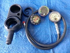US DIVERS AQUA-LUNG Matrix Pivot 3 Gauge Console Set - Scuba Diving Computer