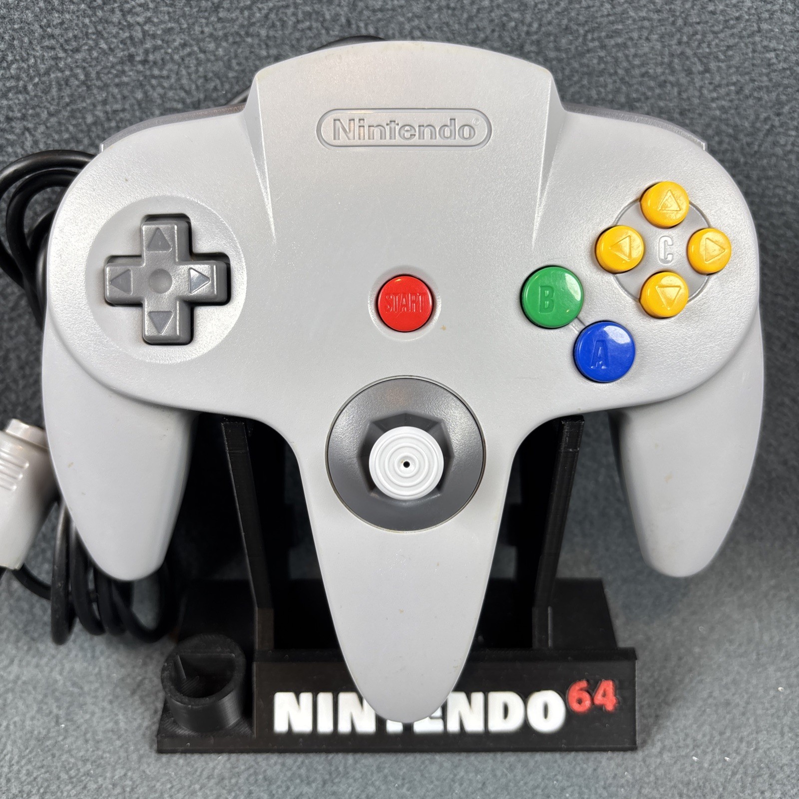 Nintendo 64 - Gray OEM N64 Controller NUS-005 - Minor DMG - Tested, New Stick