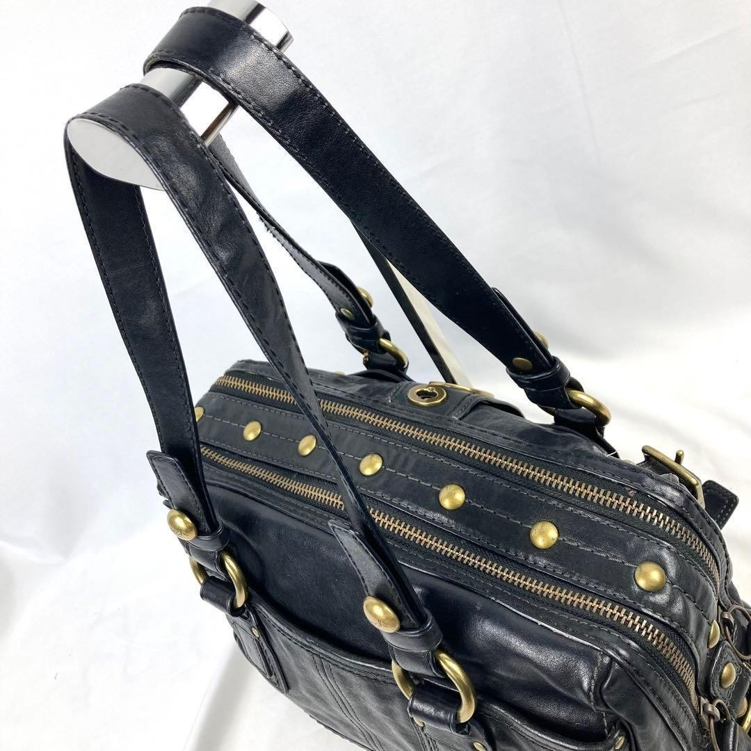 Coach Legacy Lily Satchel 65th Anniversary Vintage Black Leather Bag Authentic image 7
