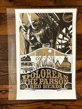 Tyler Stout Dolorean & The Parson Red Heads Seattle Sunset 2012 poster gig print