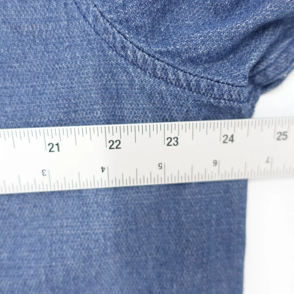 Camisa con botones Marc Anthony para hombre 2XL gris manga corta de lujo calce ajustado algodón Foto 4 de 4