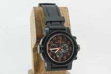TECNO SPORT BLACK DIAL BLACK RUBBER BAND MENS WATCH 1149 