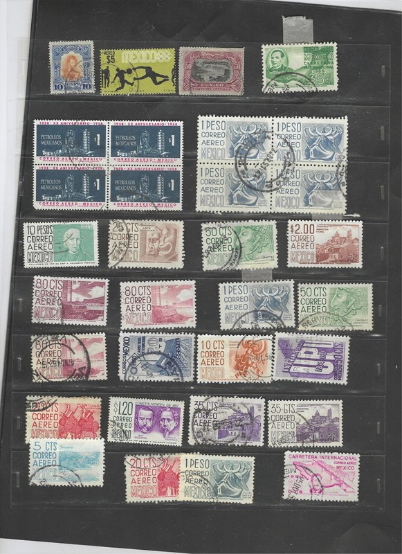 MEXICO-COLLECTION-MIXED PERIODS-MANY BETTER-SETS-MINT  USED-AV-VF-#63