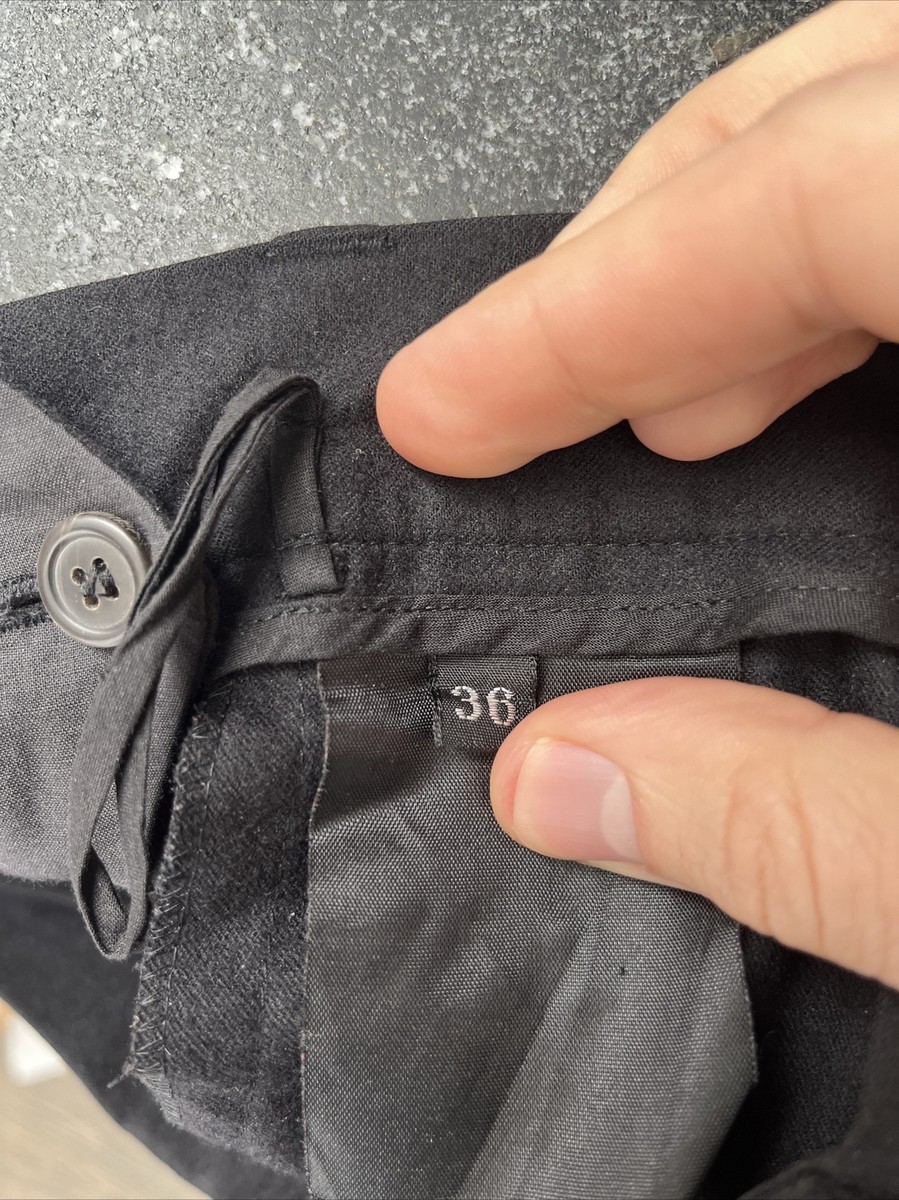 Jil Sander::パンツ:36[RESALE] Vintage Jil Sander Women's Cuffed Pants, Size 36, Black Wool