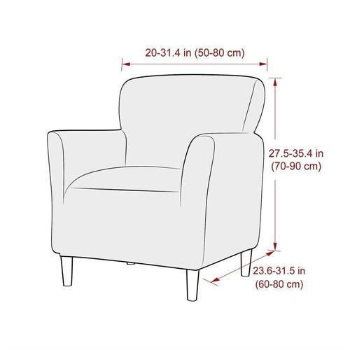 Tub Chair Cover Stretch Club Couch Armchair Slipcovers Elastic Single Sofa Cover - Picture 2 of 32