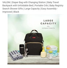Diaper Bag Backpack Baby Diaper Bag with Changing Station for Baby Girls Boys