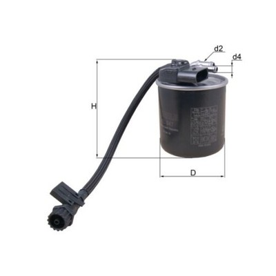 Kraftstofffilter Mahle KL 947 für Mercedes Benz
