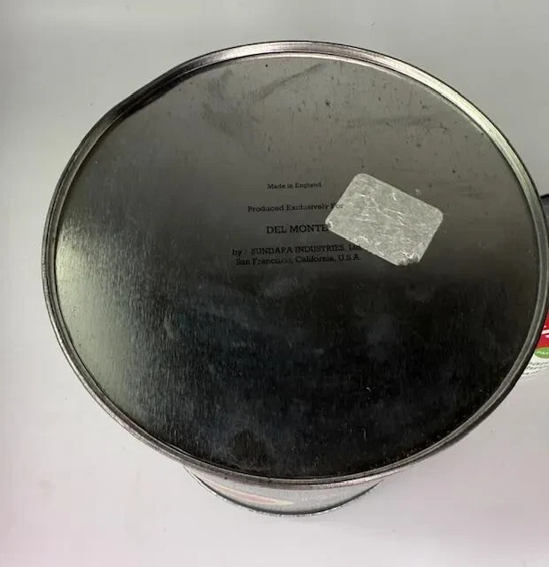 1980 Del Monte Whole String Beans Tin/Vegetable Nesting Canister