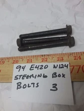 94-95 W124 E420 400E Power Steering Gear Box  3 Mounting Hardware Bolts OEM
