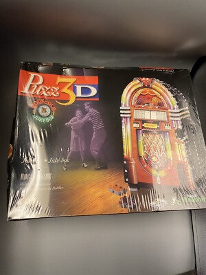 *New But Smooshed Box* Puzz3D Rock-Ola Jukebox 365 Piece (1999) Vintage Puzzle