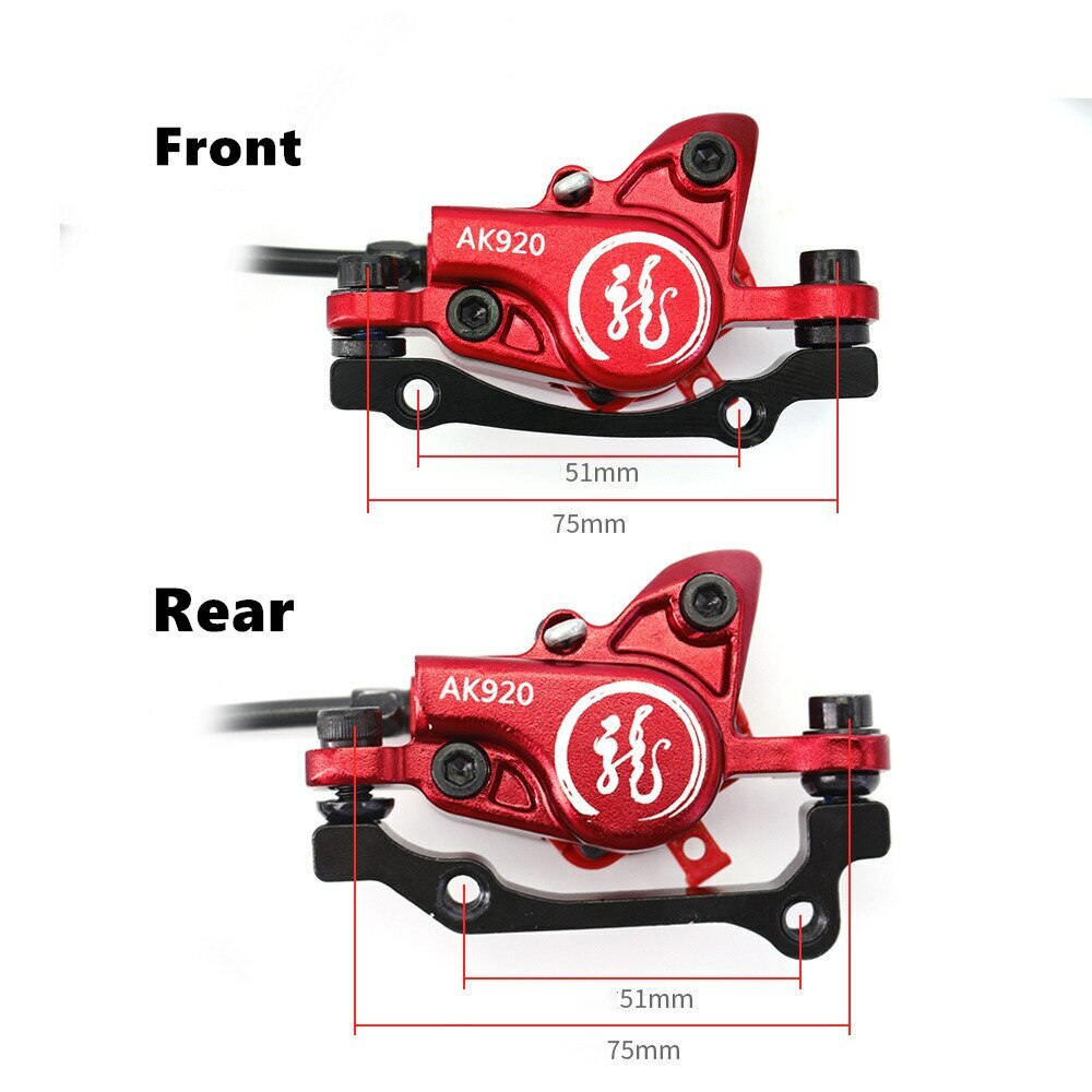 AKANTOR Set Freno a Disco Idraulico Bici MTB con Pinze Freno Disco
