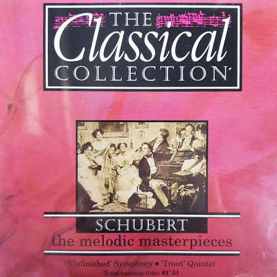 Schubert Melodic Masterpieces Unfinished Symphony Trout Quintet Classical CD