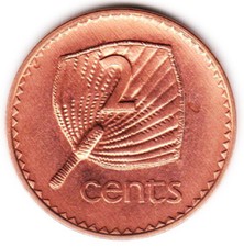 2 CENTS 2001 FIDJI / FIJI [SUP / XF]