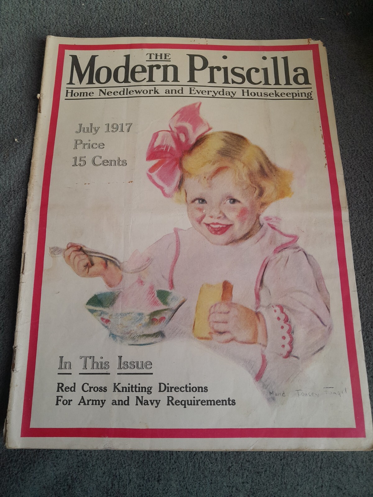 Antique July 1917 Complete Modern Priscilla Magazine Rare Antique Ephemera
