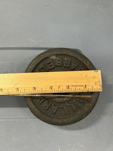 Bilanciere biliardo vintage 2,5 libbre pesi standard ghisa made in USA X2 - Foto 2 di 2