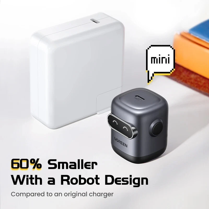 UGREEN 30W GaN 充电器第 2 代机器人 QC4.0 3.0 PPS PD3.0 快速充电器 — 第 4/4 张图片