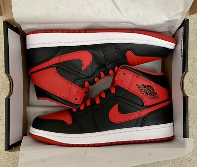 Nike Air Jordan 1 Mid Alternate Bred 2022 DQ8426-060 US Men Size 9