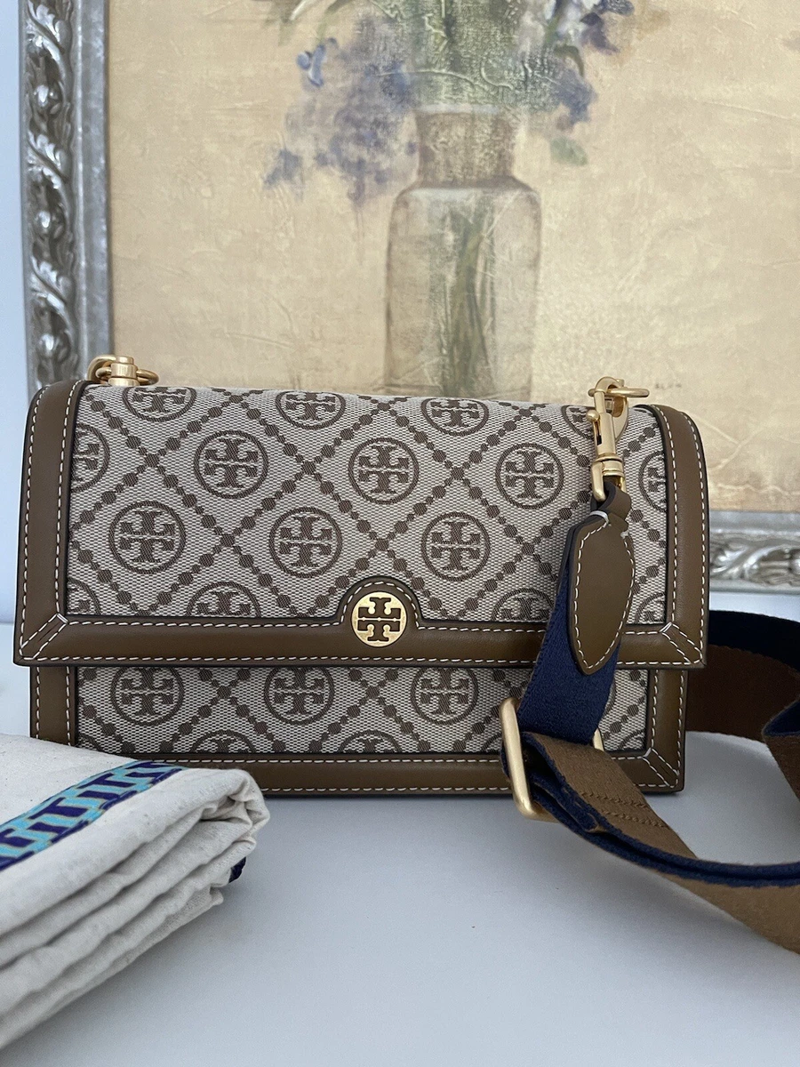 tory burch t monogram jacquard mini shoulder bag