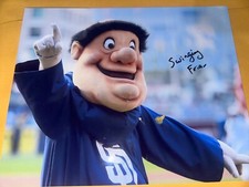 Swinging Friar San Diego Padres mascot signed  MLB Baseball 8x10 photo