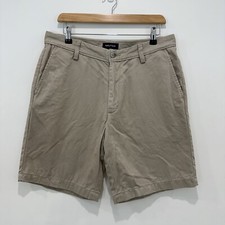 Nautica Chino Shorts Men 32 Brown Mid Rise Cotton Casual Activewear