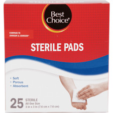 Best Choice Sterile Pads 25 Count Package