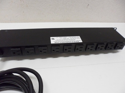 20 Outlet - 19" Inch Rack Mount Power Bar Distribution PDU Tap Strip 15 Amp - 1U - Picture 8 of 13