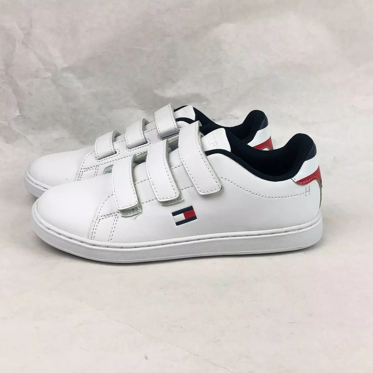 Size 5Y / Women's 6.5 Tommy Hilfiger Iconic Court Alt Sneakers Hook and Loop