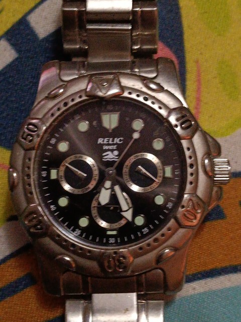 Relic Two Tone ZR15490 Wrist Watch for 