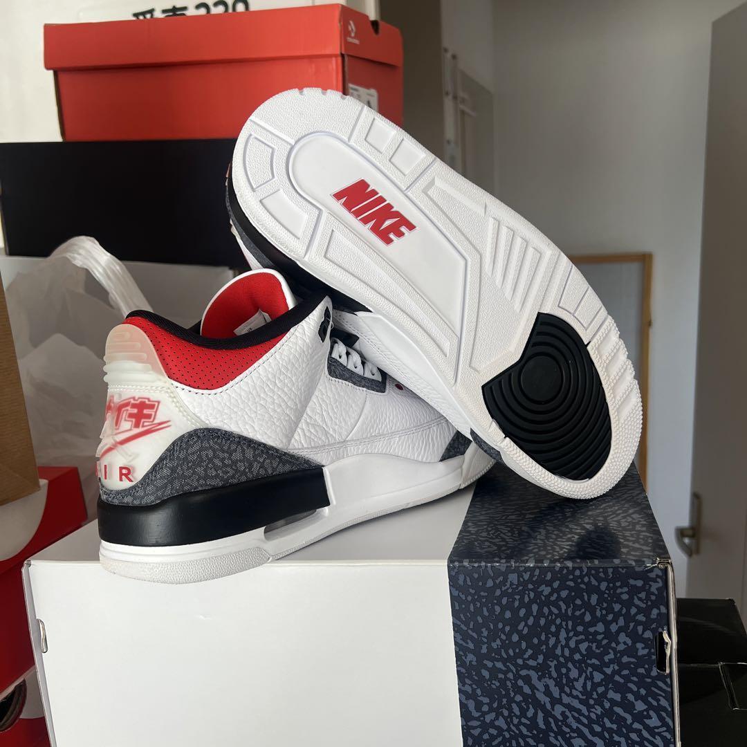 Air Jordan3Retrose-Tco Jp Fire Red Denim | eBay