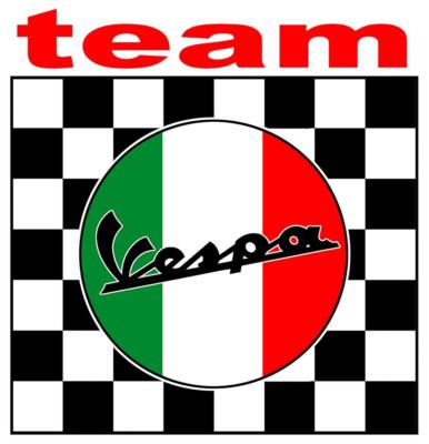 TEAM VESPA Laminated Vinyl Sticker