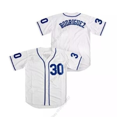 Custom Benny The Jet Rodriguez #30 The Sandlot Baseball Jersey Sewn Youth/Men