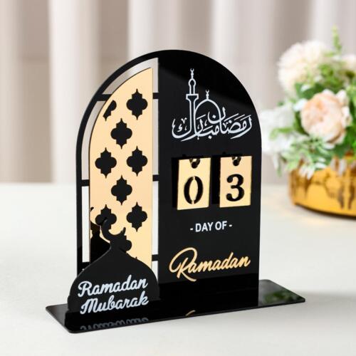 Acrylic Ramadan Countdown Calendar & Eid Mubarak Decorations - 2025 Muslim Gifts
