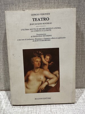 TEATRO Giorgio Veronesi L Ultima Notte Di Michelangelo A Roma ed Bulzoni