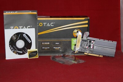 Zotac Nvidia GeForce GT 610, 512MB 64BIT GDDR3, PCI Graphics Card, ZT-60604-10L