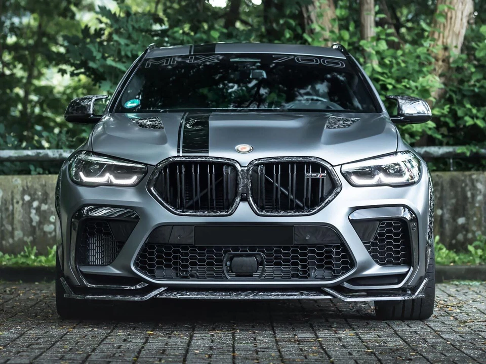 Calcomanía adhesiva de vinilo a rayas de carreras Sport Performance Tuning Hodd para BMW X6M G06 Foto 3 de 4