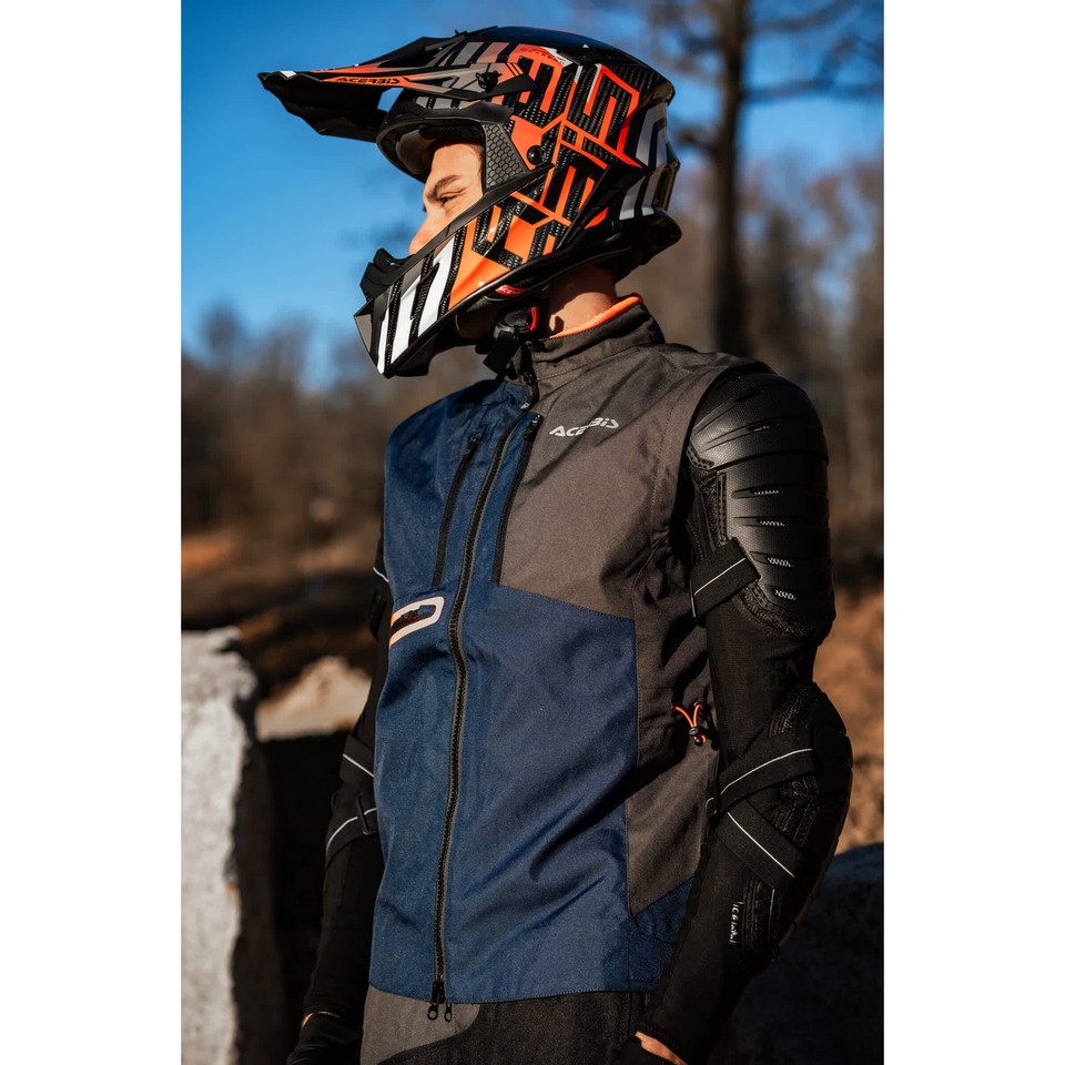 ACERBIS Enduro Jacket 300D Polyester Blue/Grey eBay UK