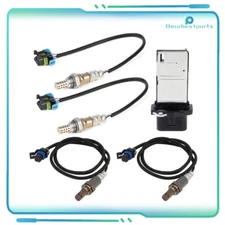 For 2009 Hummer H3 5.3L 4pcs Oxygen o2 02 Sensor + Mass Airflow MAF Sensor